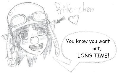 Prite-chan Headshot by Prite