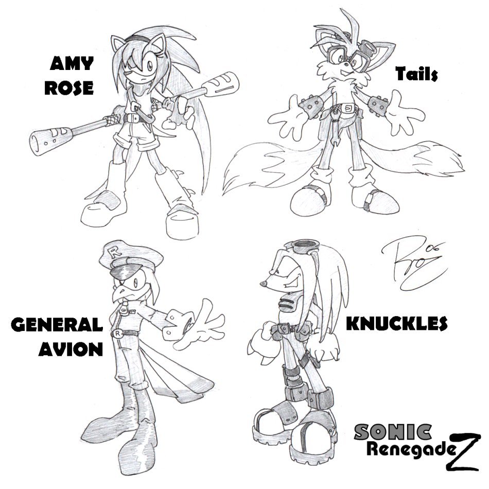 Sonic the Hedgehog: RenegadeZ - character sheet by Procyon