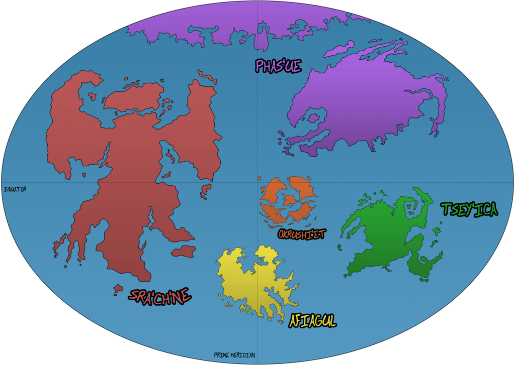 Zandrian World Map by Prodigies