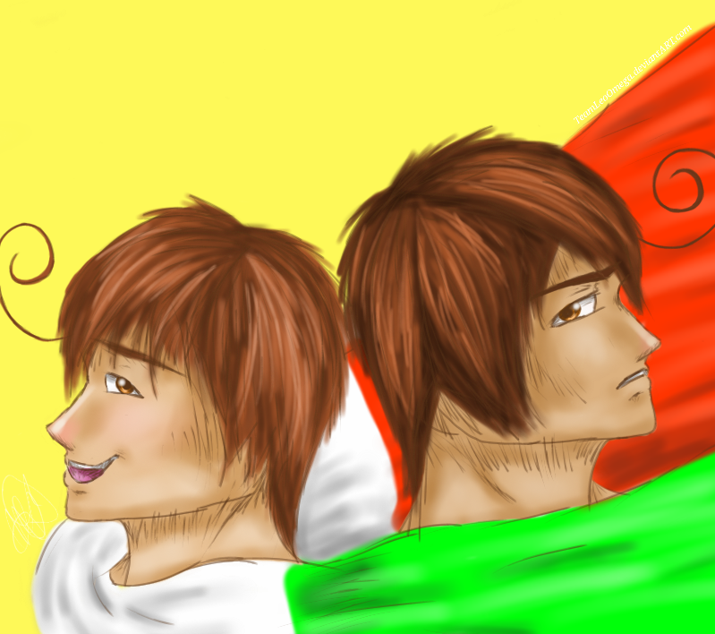Axis Powers Hetalia- The Italy Brothers by Prussian-Blue