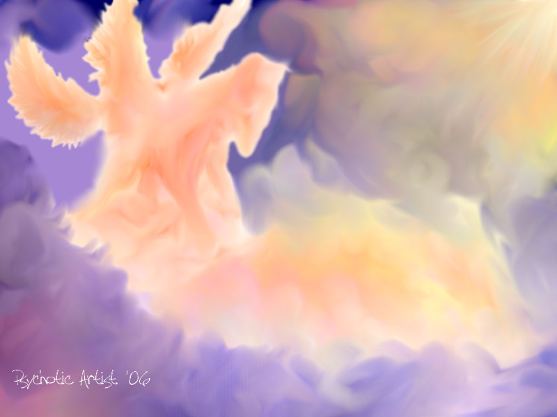 Angelic Kitsune by PsychoticArtist