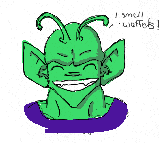 Piccolo Loves Waffels by Psyfire