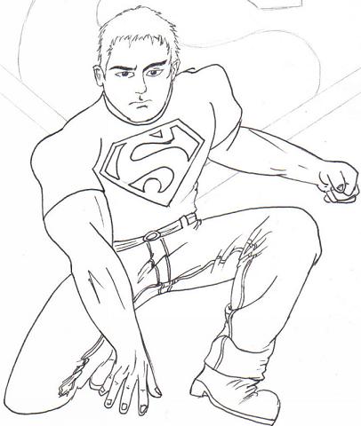 Superboy inks by PuNkPoP