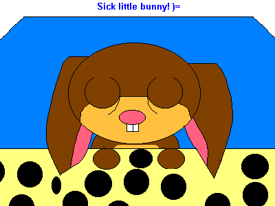Sick little bunny (request for Fluffybunny) by PuffBubble