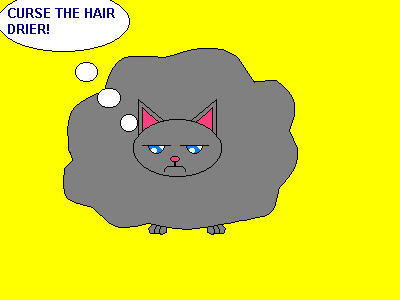 Curse the hair drier! by PuffBubble