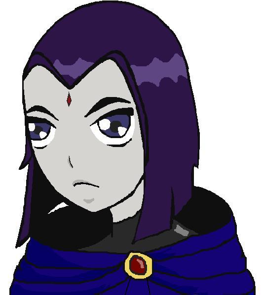 Raven on MS Paint O.o by Punk-Rock-Chick