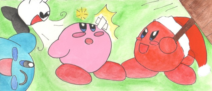 Kirby Christmas by PunkJunkie13