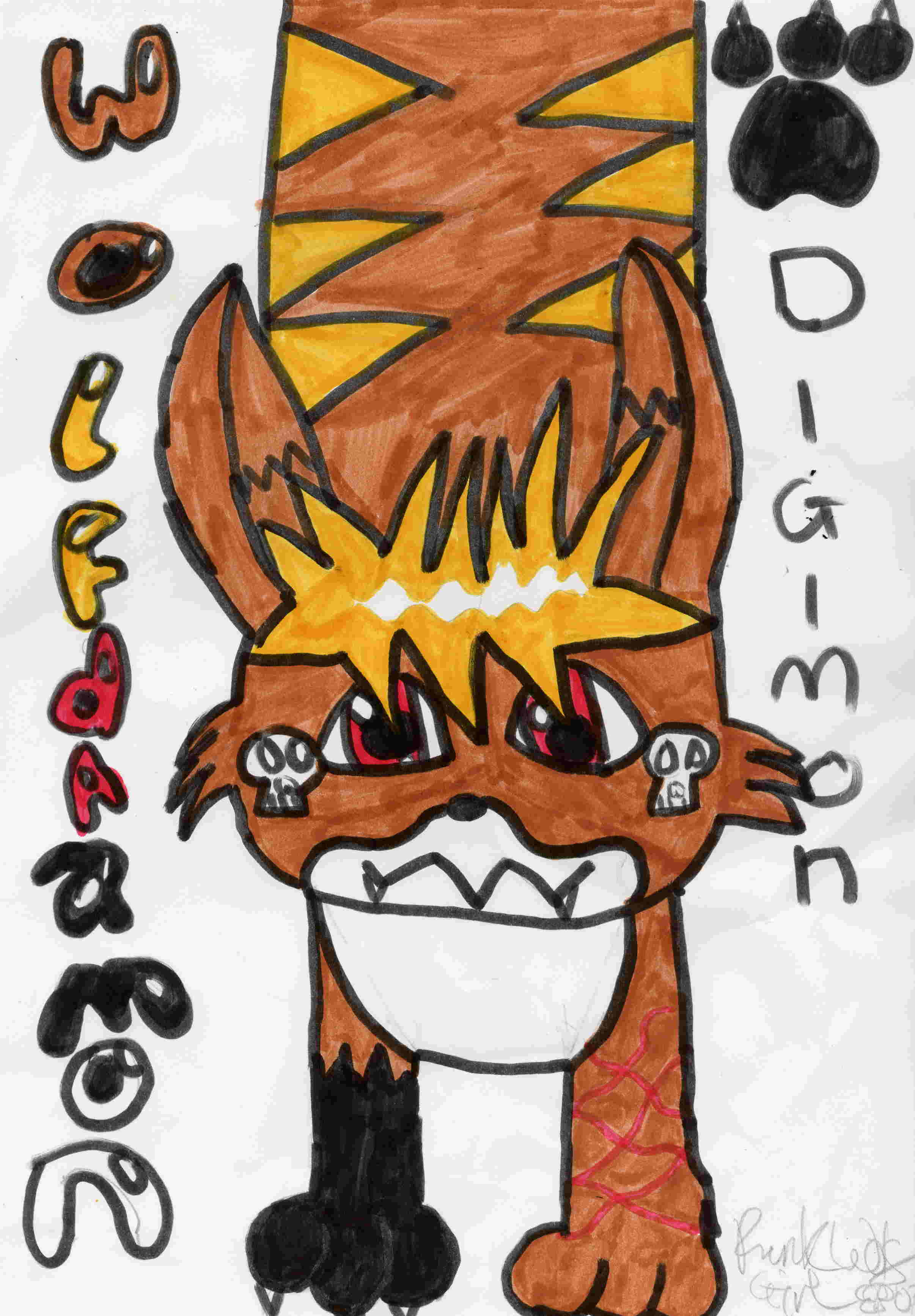 My Digimon, Wolfdramon by PunkWolfGirl