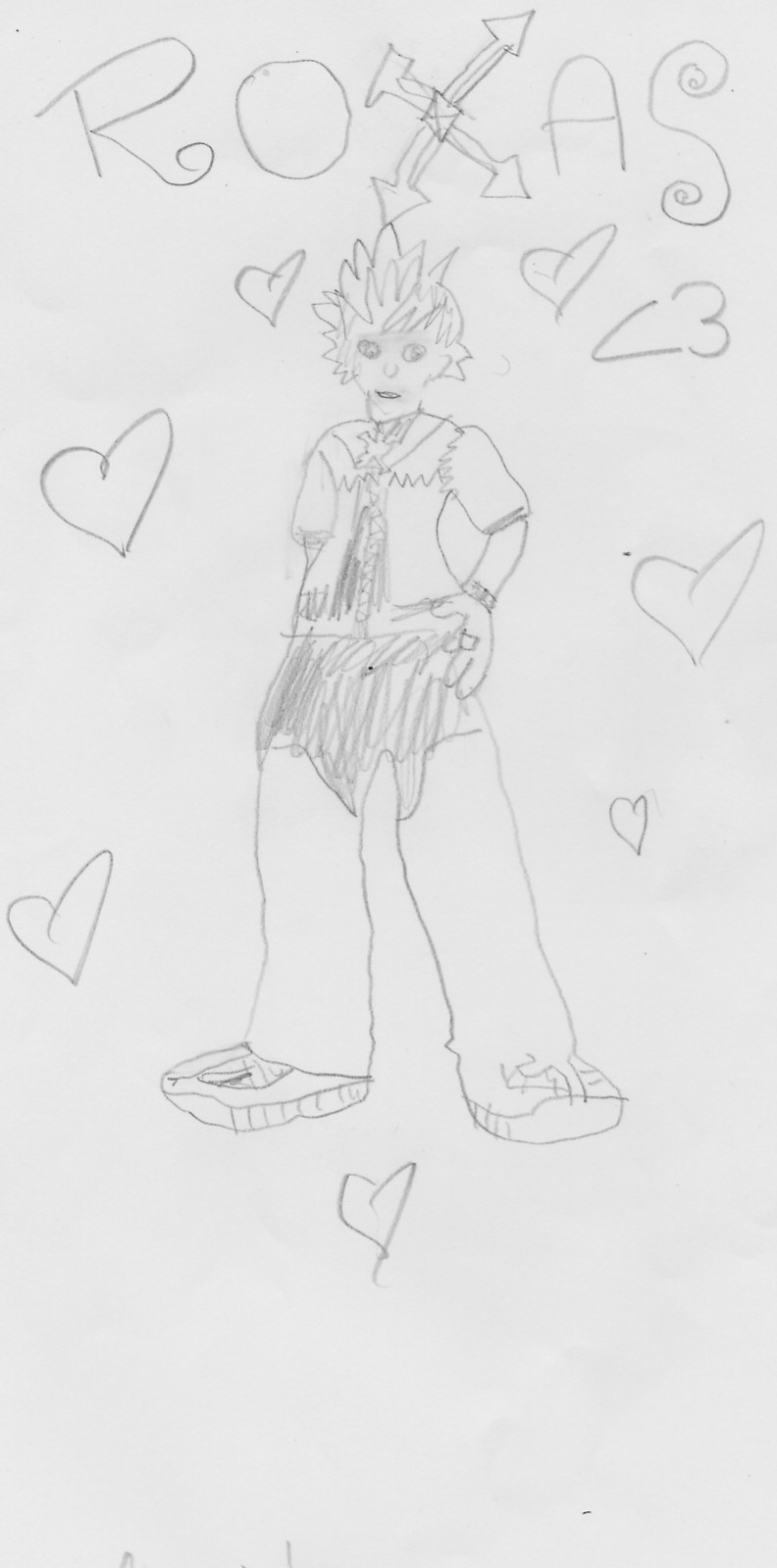 Roxas Scanned Piccy by PunkWolfGirl