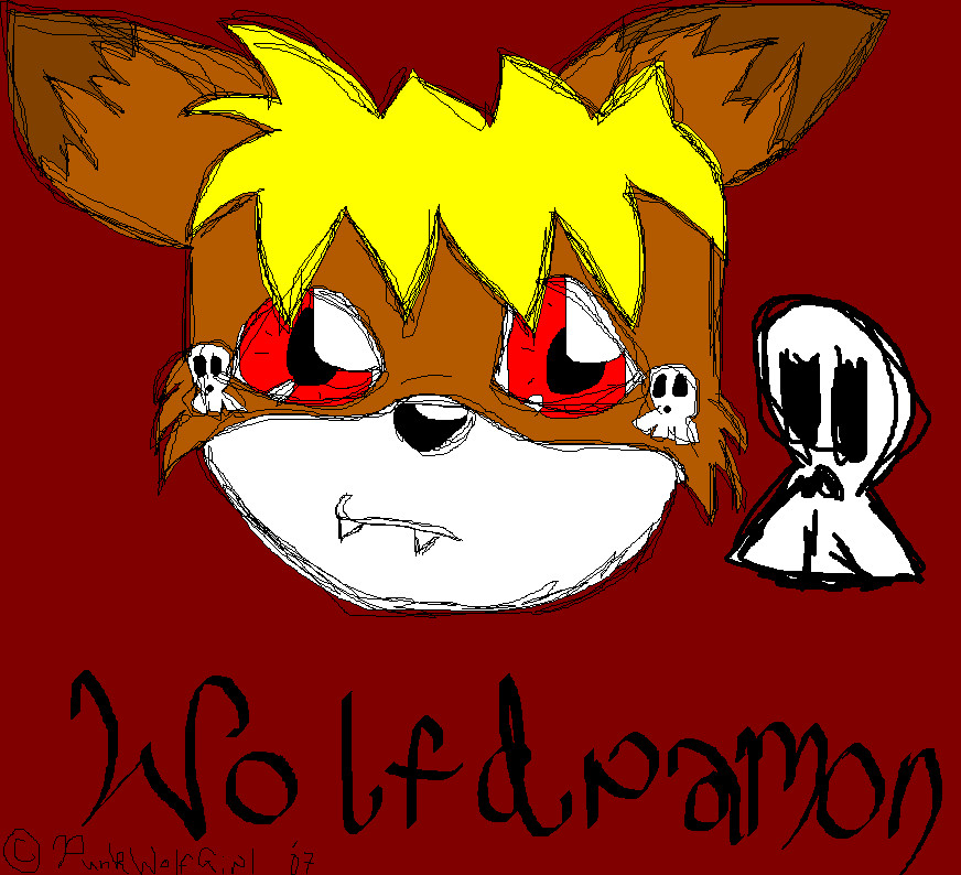 Wolfdramon - New Style by PunkWolfGirl