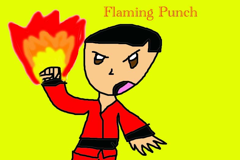 Flaming Punch! by Puppygirl9