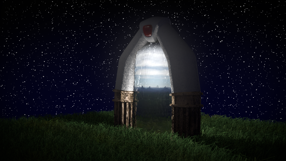 Spyro Portal at Night scene by PyroDragoness