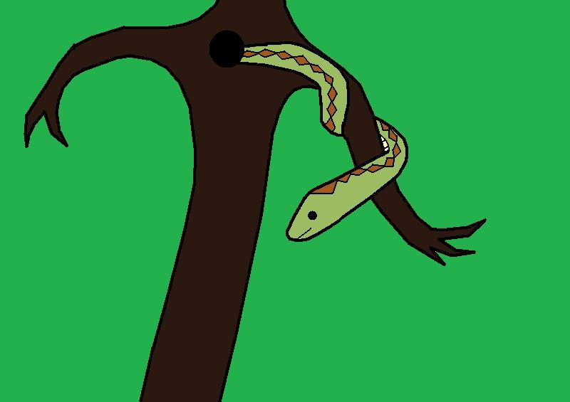 Snake in a Tree by pacman64dx