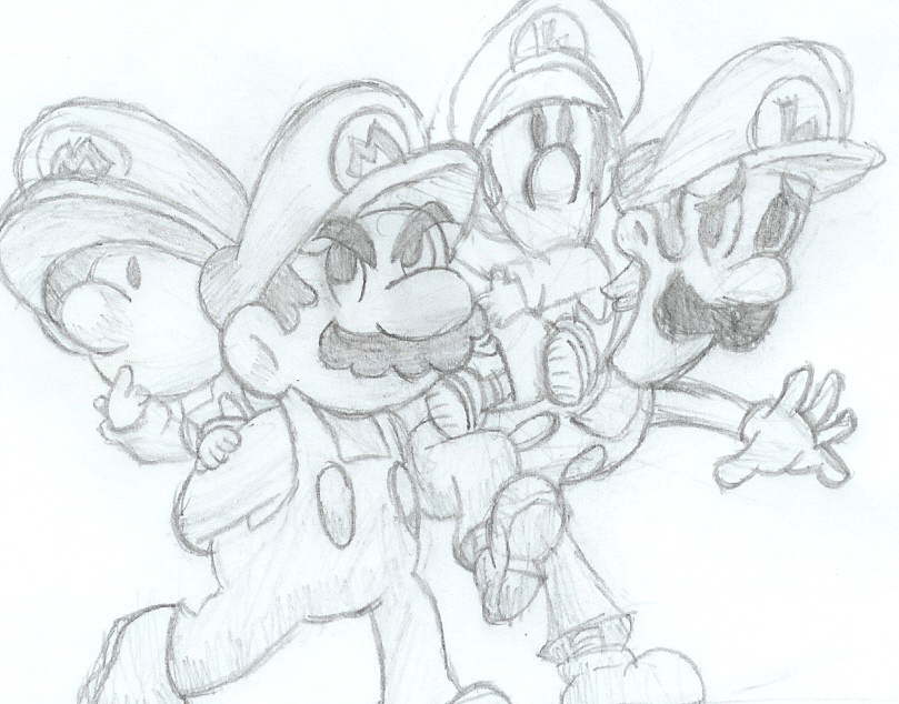 Mario and Luigi Partners In Time by pacmaster2000