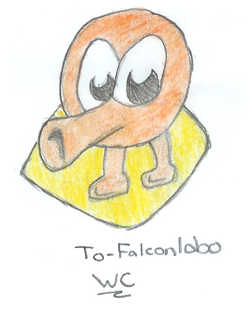 Q-bert (request for Falconlobo) by pacmaster2000