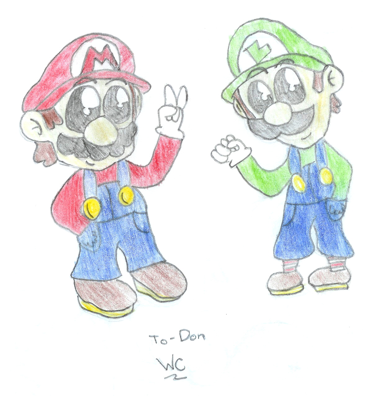 Mario and Luigi (request for don) by pacmaster2000