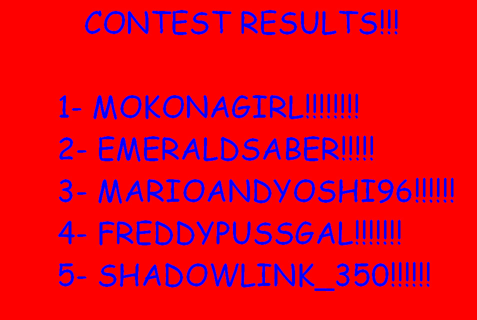 CONTEST RESULTS!!!! by pacmaster2000