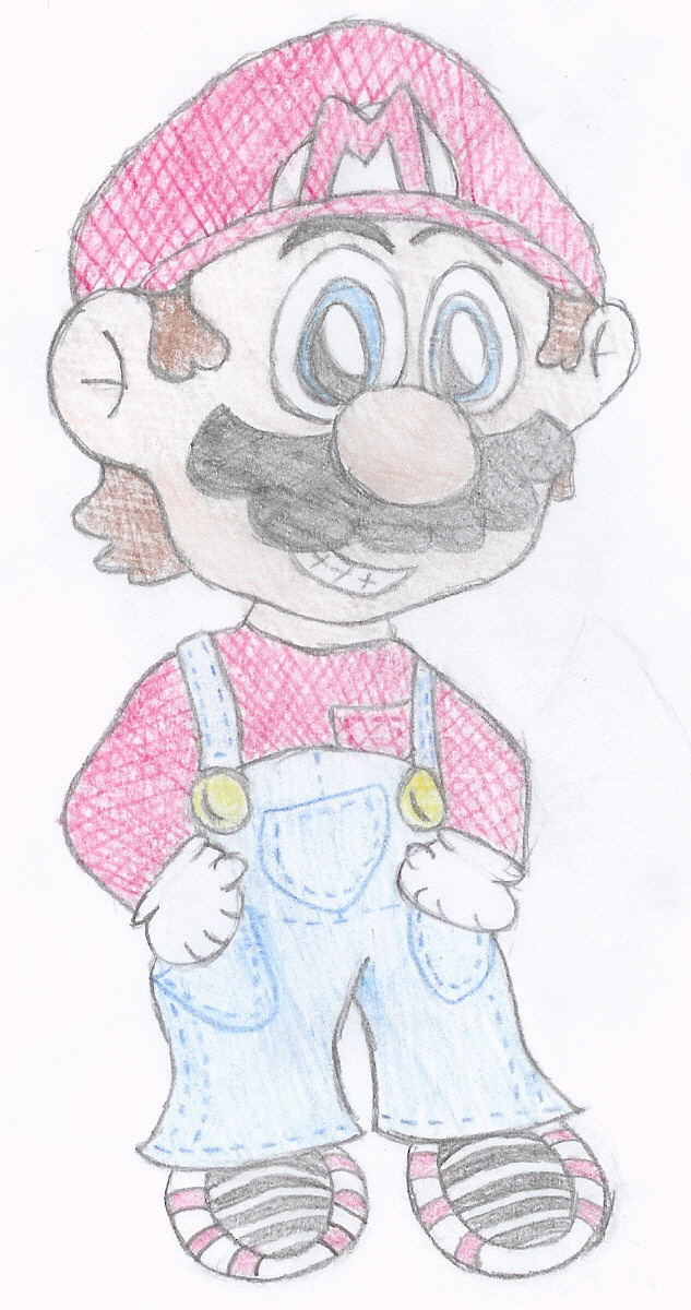 Its-a-me! Mario! In Color! by pacmaster2000