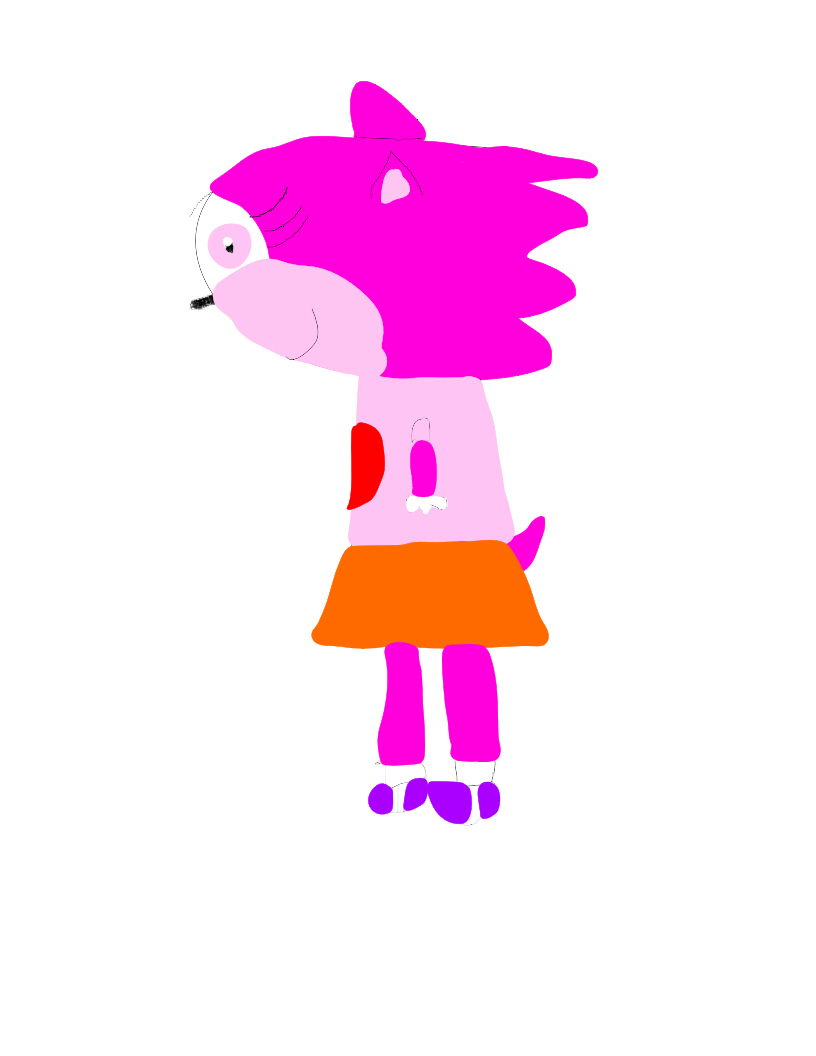 pinky the hedgehog by papiocutie