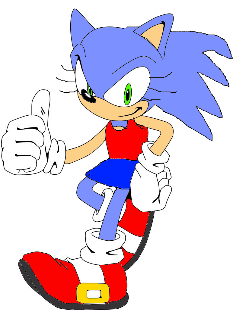 gender swapped:sonic by papiocutie