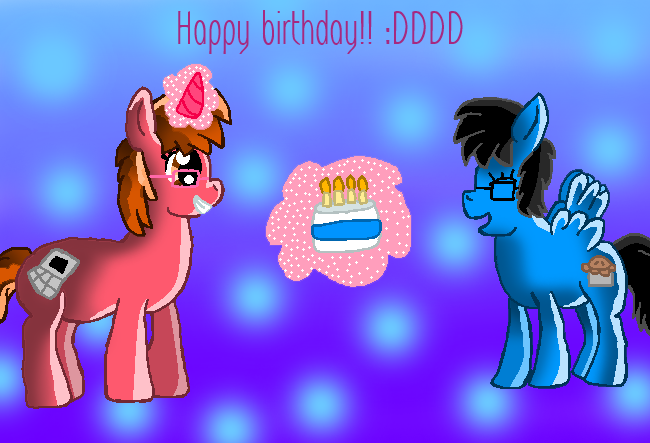 Happy early birthday!! :D by papiocutie