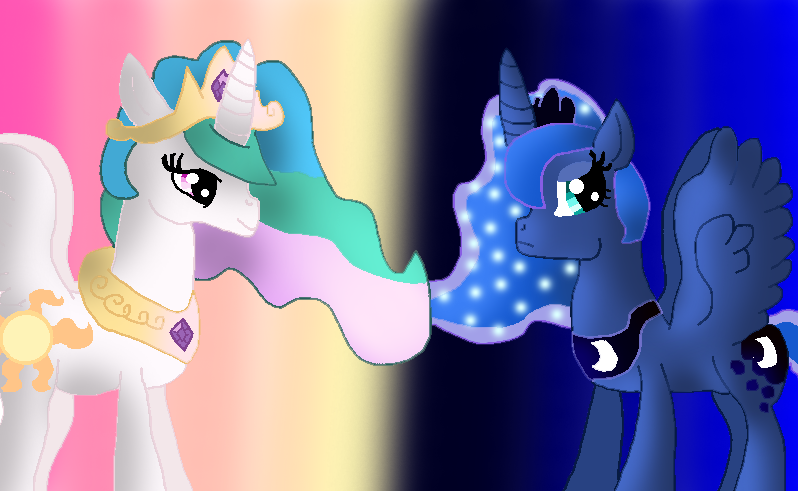 Celly and Luna. by papiocutie