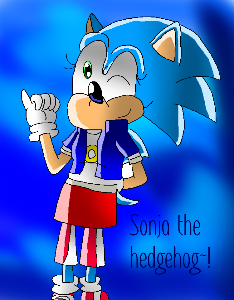 Gender bender: Sonic the hedgehog. by papiocutie