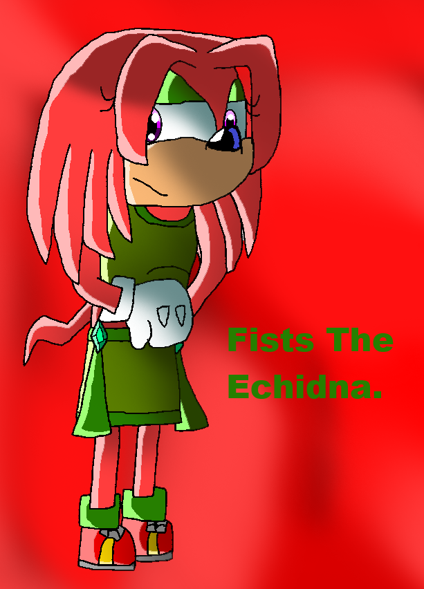 Gender bender: Knuckles The Echidna. by papiocutie