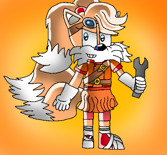 Gender bender: Tails Miles Prower (Sonic boom) by papiocutie