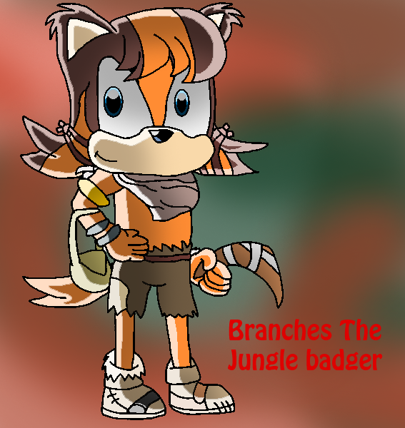 Gender bender: Sticks The Jungle Badger by papiocutie