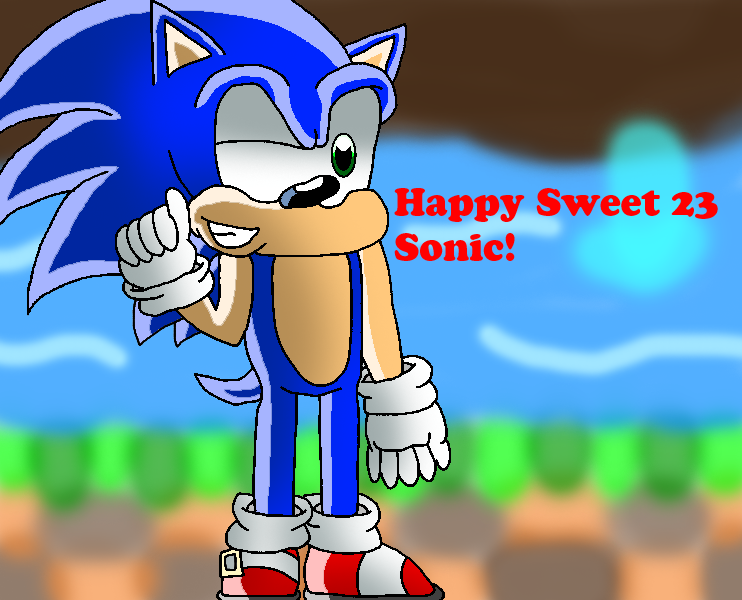 Happy birthday Sonic! by papiocutie