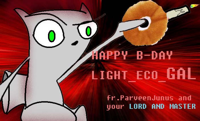 happy bday lightecogal by parveenjunus