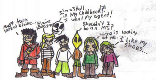 The Monkey Island Gang as Kiddys! by perbulbadash