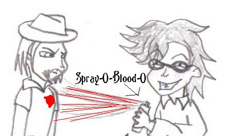 Spray-O-Blood-O Staring Johnny Depp and Tim Burton by perbulbadash