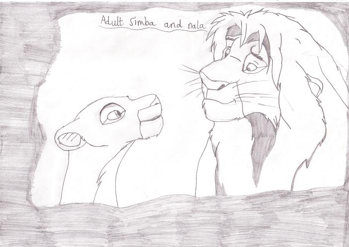 Simba and Nala 2 by perfectpureblood