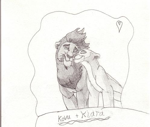 Kovu and Kiara by perfectpureblood