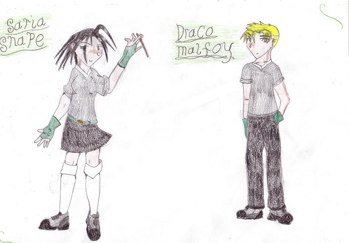 Draco and Saria by perfectpureblood