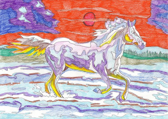 Sunset gallop by perfectpureblood