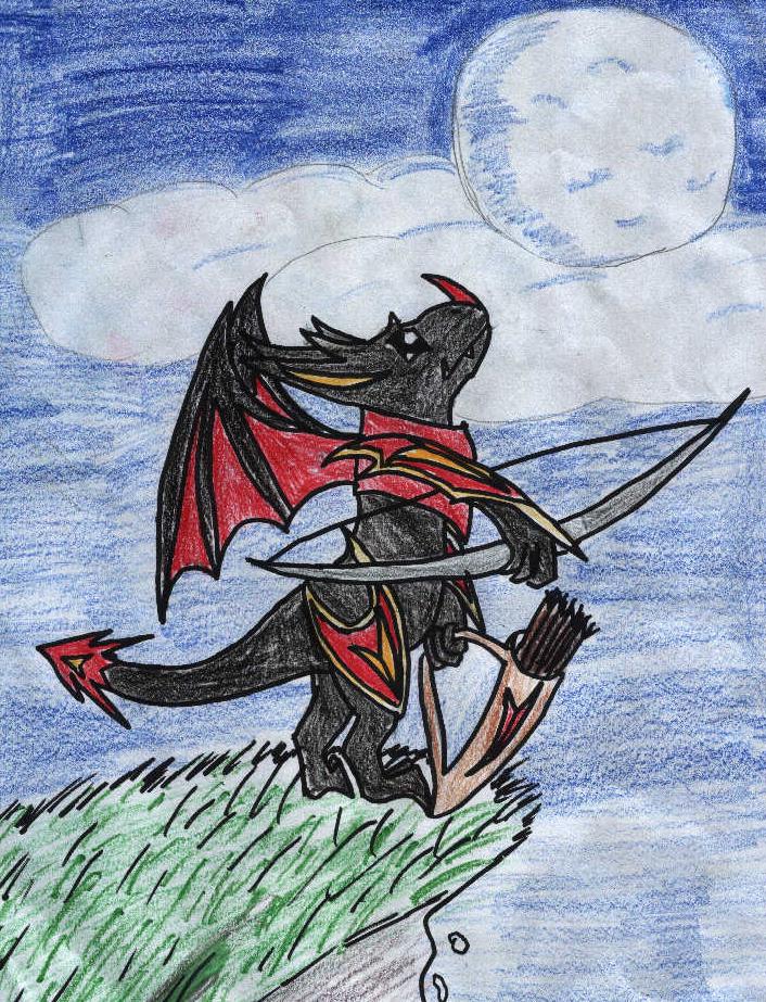 me in black dragons style by pheonixfire