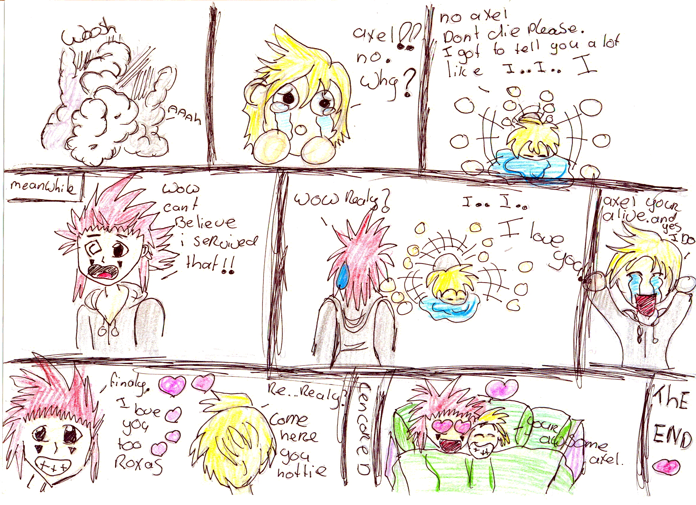 axel and roxas discoverd love by phyllos