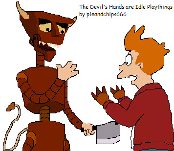 The Devil's Hands are Idle Playthings by pieandchips666