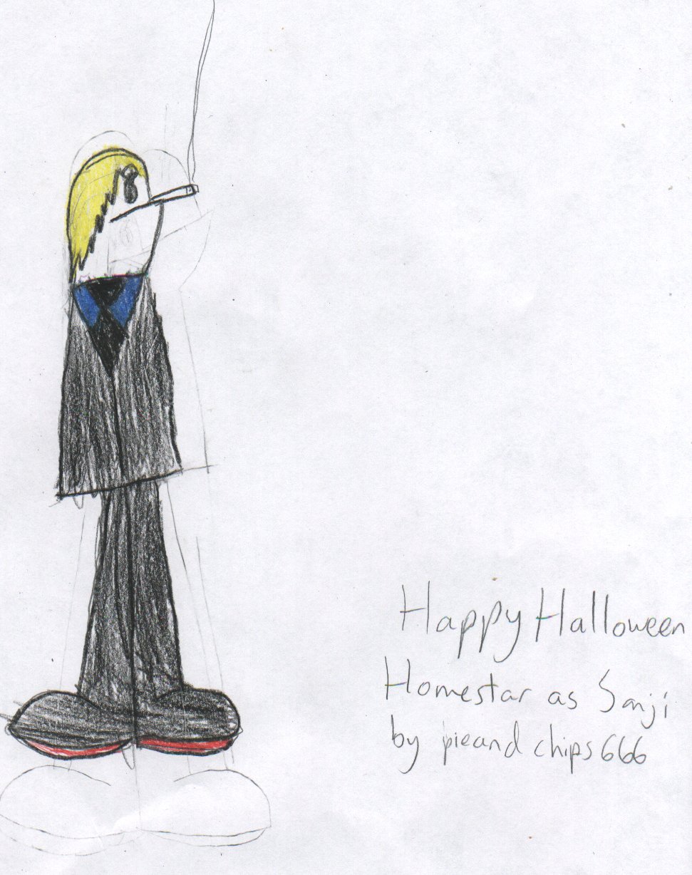 Happy Halloween: Homestar as Sanji by pieandchips666