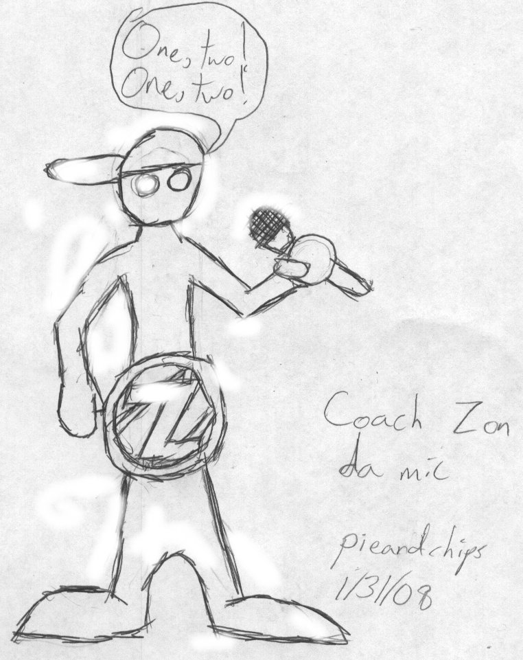Coach Z on da Mic by pieandchips666