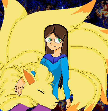 Me and Ninetales by pikachu464