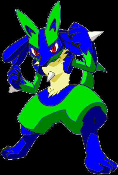 green lucario by pikachulover