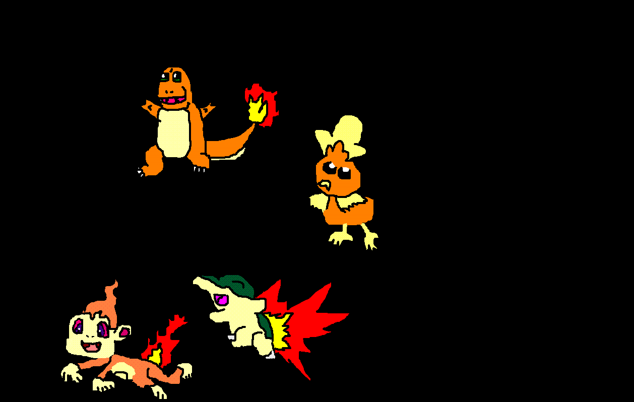 fire pokemon by pikachumoy