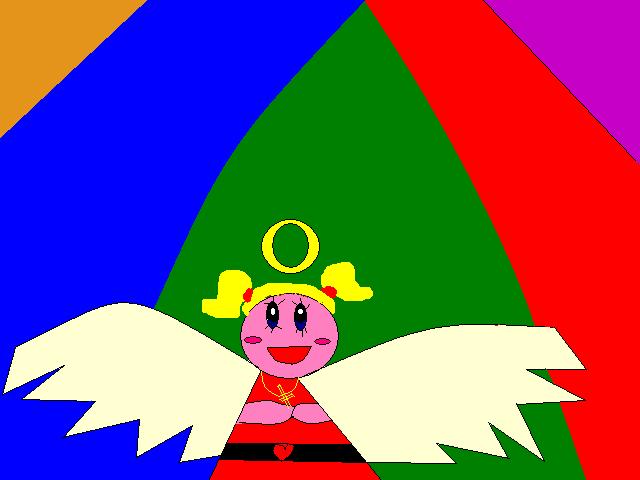 Angel Female Kirby by pikachumoy