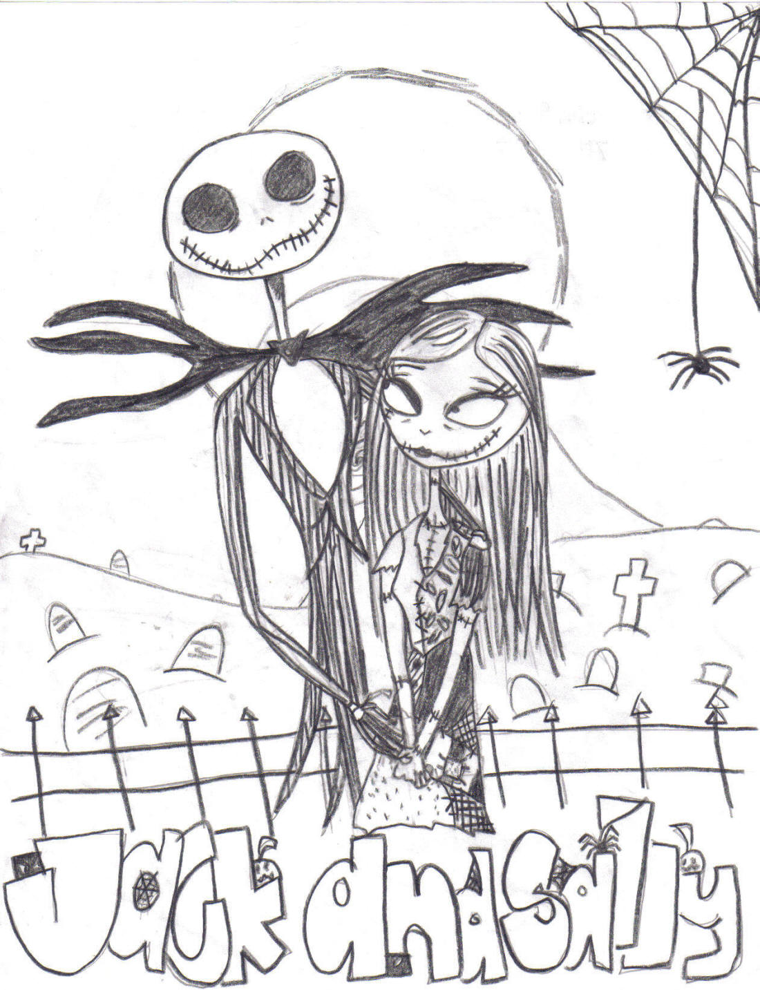 Jack and Sally~* by pink-panther