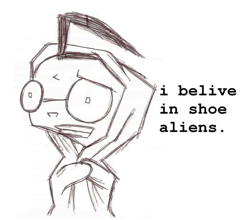 i belive in shoe aliens. by pink-panther