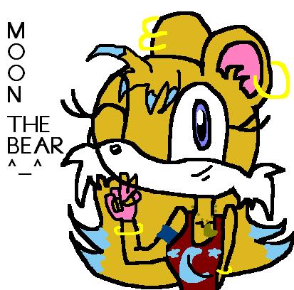 Moon the Bear(MS paint) by pinktiger300